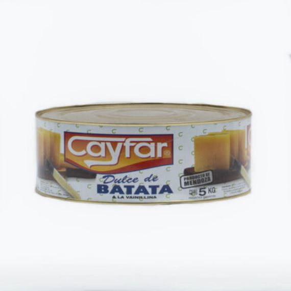 Dulce de Batata Cayfar Lata x 5kg