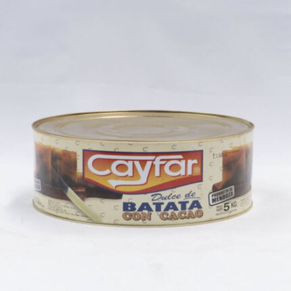 Dulce de Batata C/Chocolate Cayfar Lata x 5kg