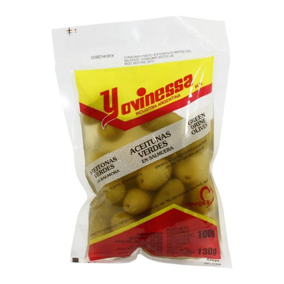 Aceitunas Verdes Yovinessa x 130 gr.