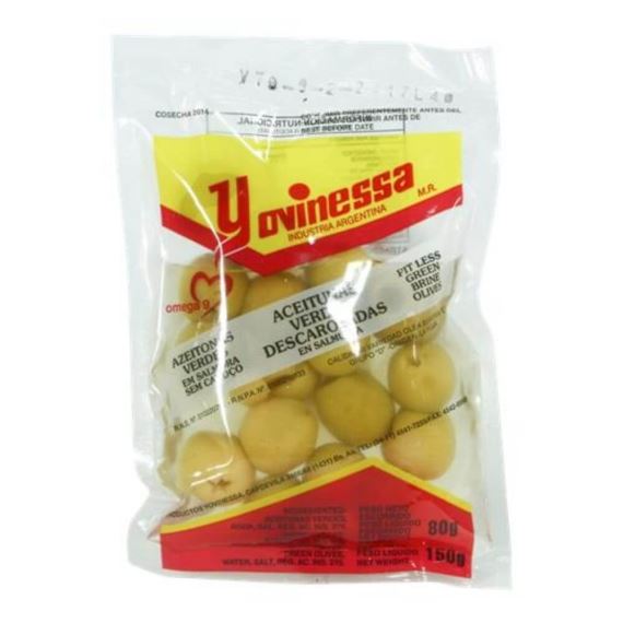 Aceitunas Verdes Descarozadas Yovinessa x 130 gr.