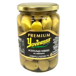 Aceitunas Verdes Premium Yovinessa x 600 gr.