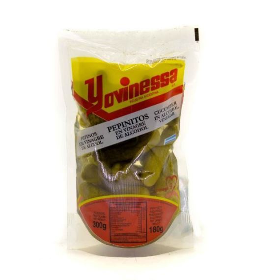 Pepinitos En Vinagre Yovinessa x 250 gr.
