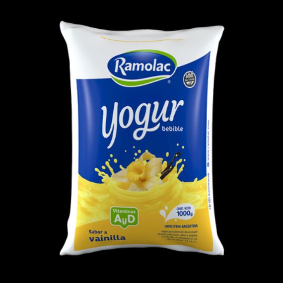 Yogur Sachet Vainilla Ramolac 1Lt