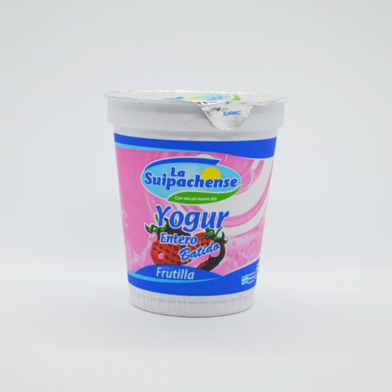 Yogur Suipachense sabor frutilla x 300 gr.