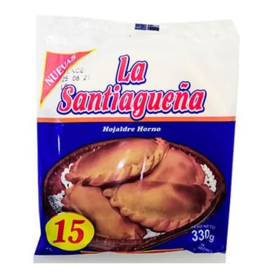 Tapas de empanadas Hojaldradas La Santiagueña