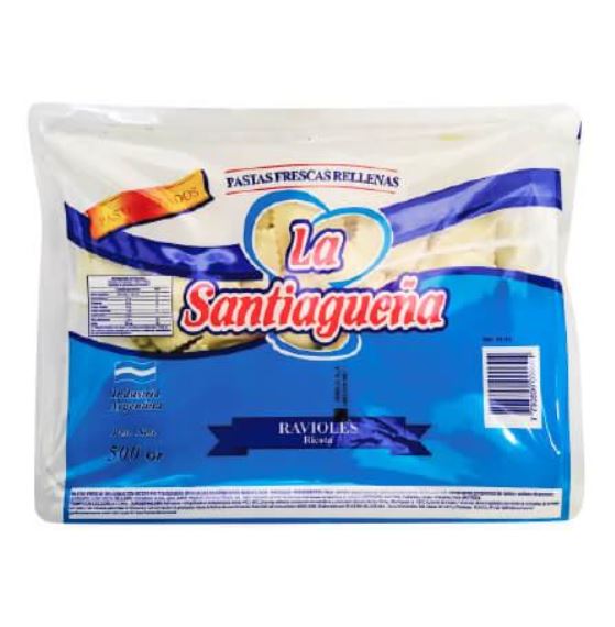 Ravioles La Santiagueña Ricota x 500 gr.